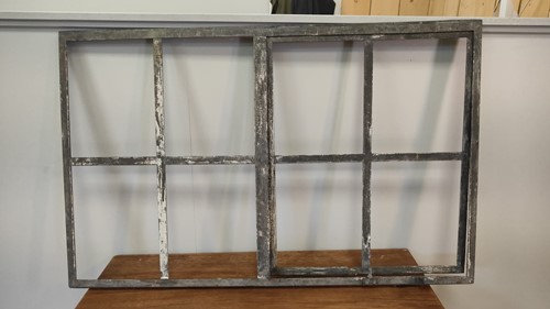 Gebruikt rechthoekig stalraam 1000x630mm klapraam