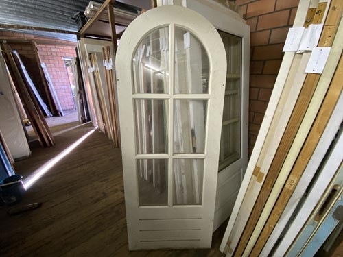Gebruikte binnendeur 795x2015 stomp hout wit