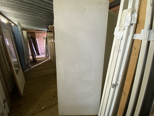 Gebruikte binnendeur 925x2310 linksdraaiend stomp hout wit
