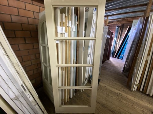 Nieuwe binnendeur (lichtbeschadigd) 880x2165 stomp hout gebroken wit