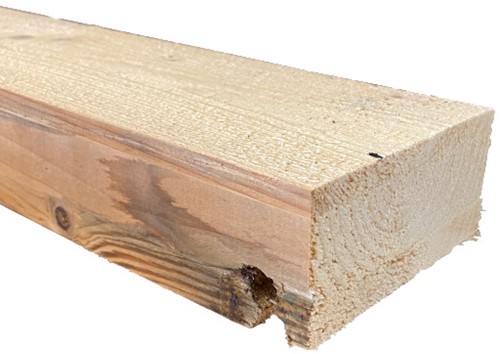 Gebruikte vuren balk 50x130x3000