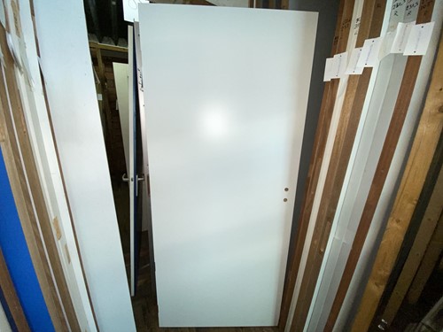 B-keus binnendeur 925x2113 linksdraaiend stomp hout wit