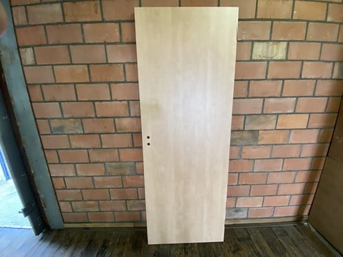 B-keus binnendeur 780x2110 rechtsdraaiend stomp hout beige