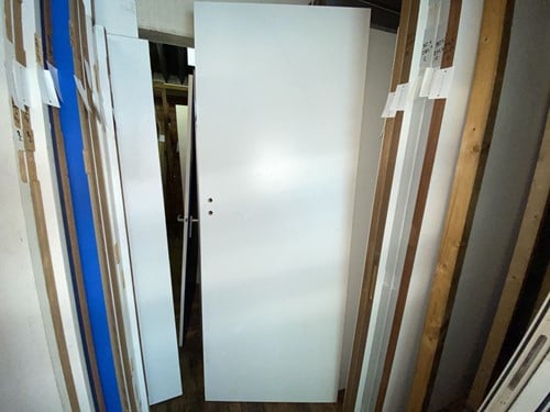 B-keus binnendeur 870x2320 linksdraaiend stomp hout wit