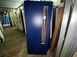 B-keus binnendeur 875x2115 rechtsdraaiend stomp hout blauw
