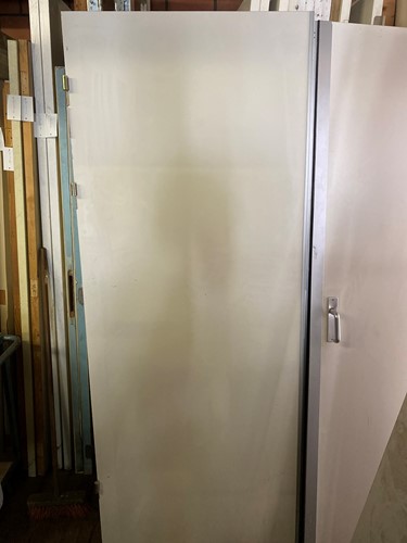 Gebruikte dubbele binnendeur 1660x2115 rechtsdraaiend stomp hout wit