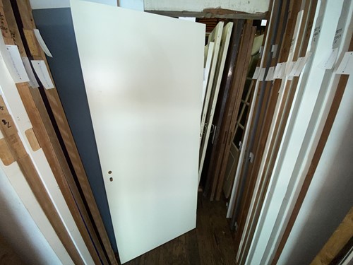 B-keus binnendeur 875x2115 rechtsdraaiend stomp hout roomwit