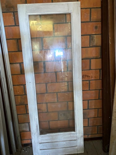Gebruikte binnendeur 730x2020 stomp hout wit