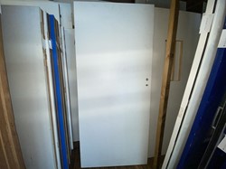 B-keus binnendeur 1025x2315 rechtsdraaiend stomp hout wit