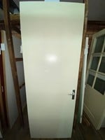 Gebruikte binnendeur 830x2305 linksdraaiend opdek hout wit-3