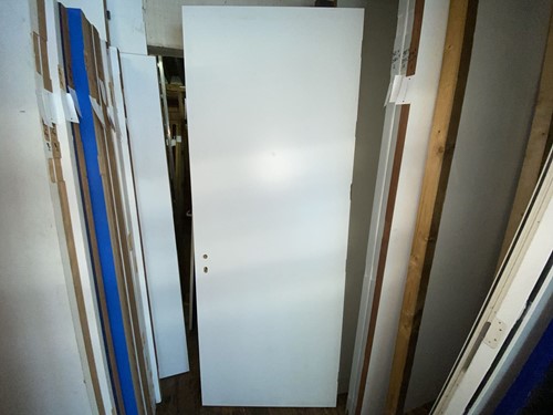 B-keus binnendeur 872x2292 rechtsdraaiend stomp hout wit