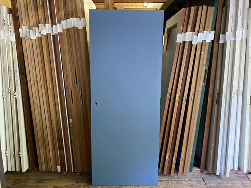 B-keus binnendeur 830x2110 linksdraaiend stomp hout blauw gefineerd