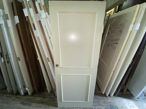 Gebruikte binnendeur 780x2010 rechtsdraaiend stomp hout lichtgrijs