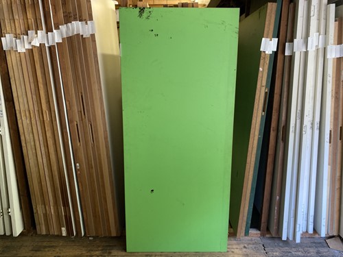 B-keus binnendeur 930x2115 stomp hout fel groen