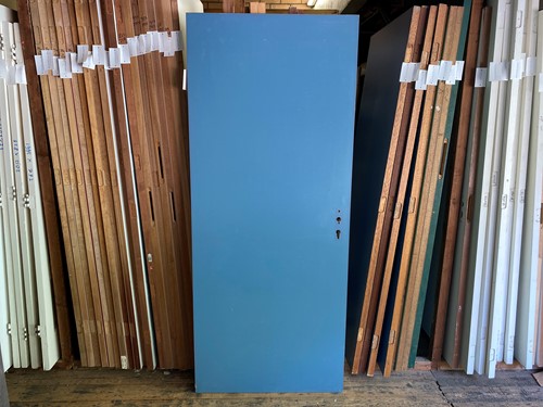 B-keus binnendeur 875x2110 rechtsdraaiend stomp hout blauw