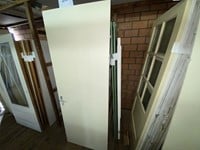 Gebruikte binnendeur 830x2305 linksdraaiend opdek hout wit