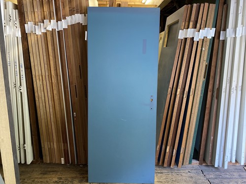 B-keus binnendeur 830x2115 rechtsdraaiend stomp hout blauw gefineerd