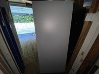 B-keus binnendeur 875x2115 linksdraaiend stomp hout wit/lichtgrijs-2