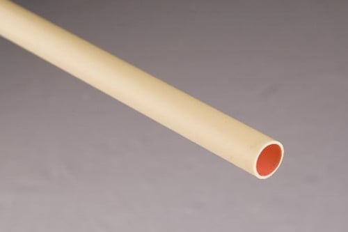 Electro buis 5/8 lengte 4 mtr geel POLIVOLT LF PVC 16MM 4M KEMA CREME