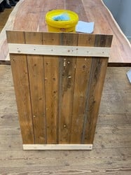Gebruikte vuren plank 12x95x2950mm (partij)