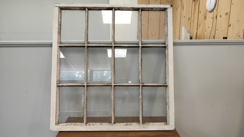 Gebruikt rechthoekig stalraam 880x920mm wit