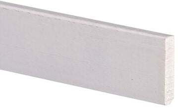 Plint Hardhout 11x120x4900mm gegrond