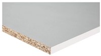 Meubelpaneel geplastific. spaanpl 40x305 wit 18 mm