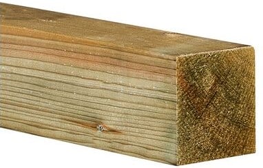 Vuren balk geïmpregneerd geschaafd 100x100x3000