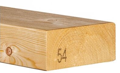 Vuren balk geschaafd 75x175x3300 blank