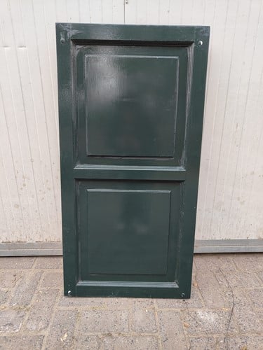 Gebruikt MDF raamluik 560x1110mm groen per stuk