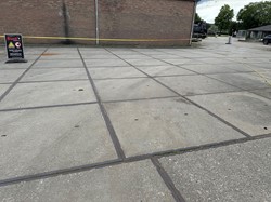 Gebruikte beton industrie platen L2000mm x B2000mm 120mm
