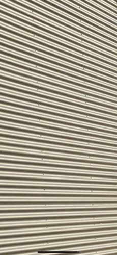 Gebruikte golfplaatpanelen L8000mm x B1100mm golfprofiel grijs