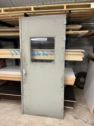 Gebruikte dubbele binnendeur 1020x2333mm grijs
