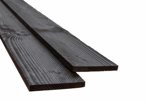 Douglas plank 22x200x4000 zwart