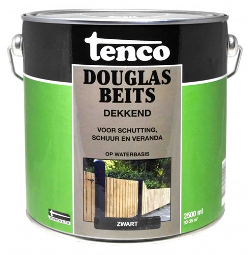Tenco Douglasbeits Dekkend Zijdeglans Zwart 2,5l