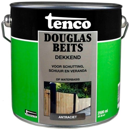 Tenco Douglasbeits Dekkend Zijdeglans Antraciet 2,5l