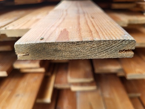 Gebruikte vuren planken dubbel groef 18x95mm per m2 (partij)-2