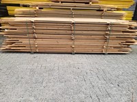 Gebruikte vuren planken dubbel groef 18x95mm per m2 (partij)
