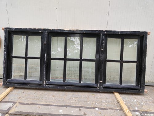Gebruikt houten raamkozijn 1158x2750mm dubbel glas 