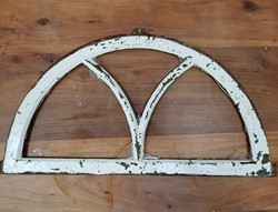Gebruikt halfrond stalraam 700x380mm wit