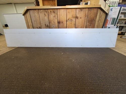 Gebruikt HPL B400x L3050mm zwart/wit