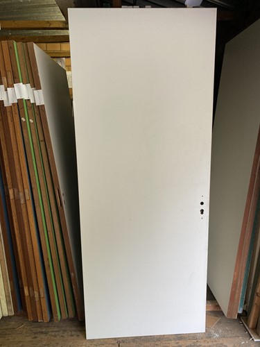 Gebruikte binnendeur 930x2325 linksdraaiend stomp hout wit