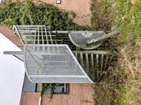 Gebruikte Stalen Spiltrap (incl. bordes) H3400mm - doorsnee 2200mm gegalvaniseerd-2