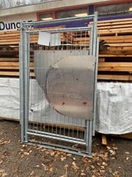 Gebruikte bouwhekpoort B1300mm x H2000mm ( met cilinder en alarm)