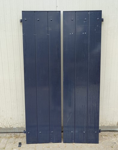 Gebruikte set raamluiken 1820x500mm blauw