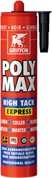 Griffon Poly Max High Tack Express Koker 435 g Zwart
