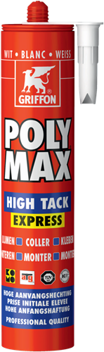 Griffon Poly Max High Tack Express Koker 435 g Wit