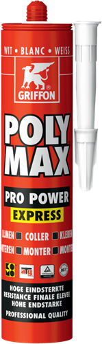 Griffon Poly Max Pro Power Express Koker 435 g Wit