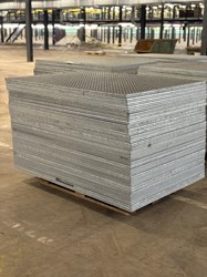 Gebruikt Persrooster L1580 x B1140mm gegalvaniseerd