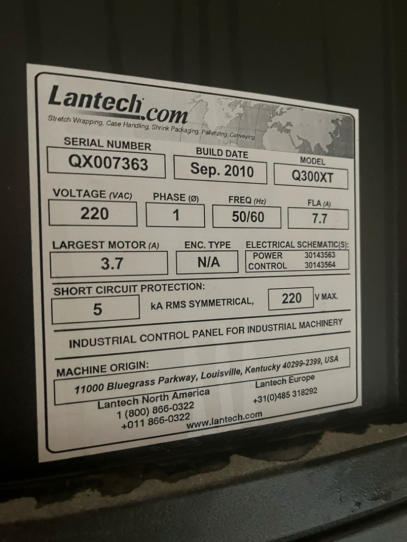 Palletwikkelaar Lantech Q300XT Circulairebouwmaterialen